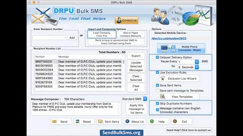 DRPU Bulk SMS sender