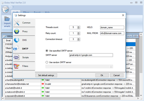 Globo Mail Verifier