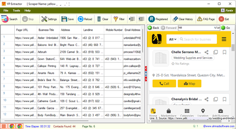 Yellow Page extractor